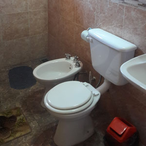 Baño de una cabaña